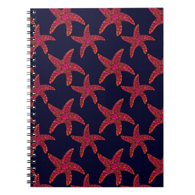 Carnet Motif de style poisson étoilé (Devant)