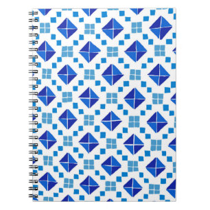 Carnet Motif de surface bleue