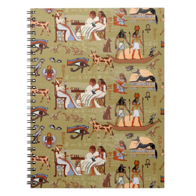 Carnet Motif de symboles de l'Egypte | (Devant)