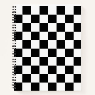 Carnet Motif de tableau de contrôle avec blanc, noir