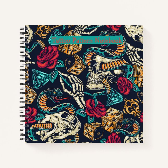 Carnet Motif de tatto (Devant)