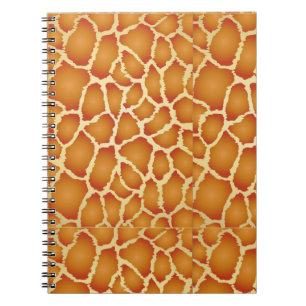 Carnet Motif de texture de la peau de girafe