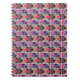 carnet motif de texture rouge