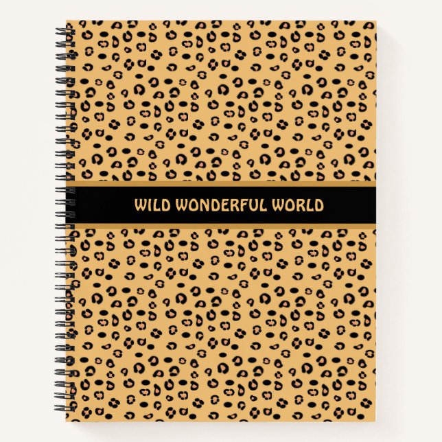 Carnet Motif de tigre sauvage moderne (Devant)