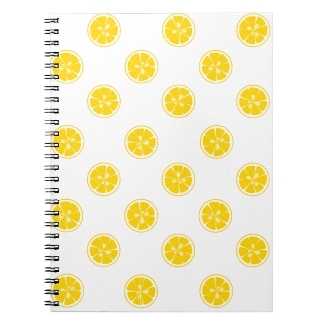 Carnet Motif de tranche de citron (Devant)
