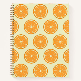 Carnet Motif de tranche orange