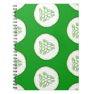 Carnet Motif de tranches de concombre