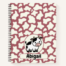 Motif de vache en blanc sur fond rouge avec vache 