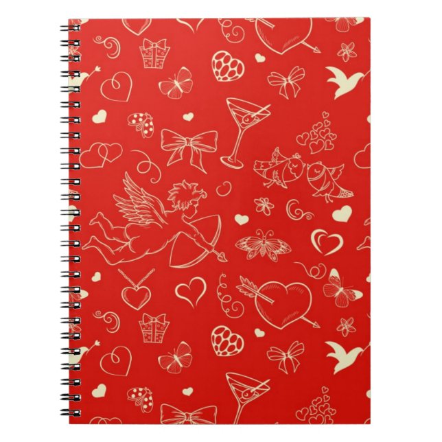 Carnet Motif de Valentine (Devant)