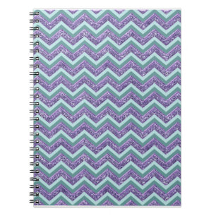 Carnet Motif de verre Amethyst Zigzag
