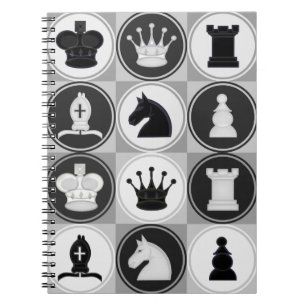 Carnet Motif d'échecs