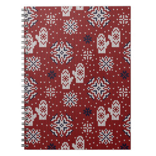 Carnet Motif décoratif de Noël d'hiver