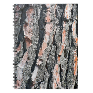 Carnet Motif d'écorce de pin