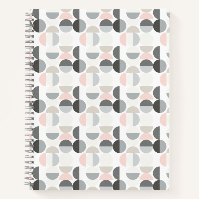 Carnet Motif demi-cercle de style scandinave (Devant)