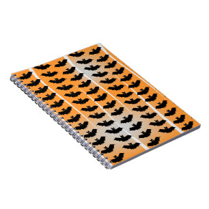 Carnet Motif des chauves-souris d'Halloween