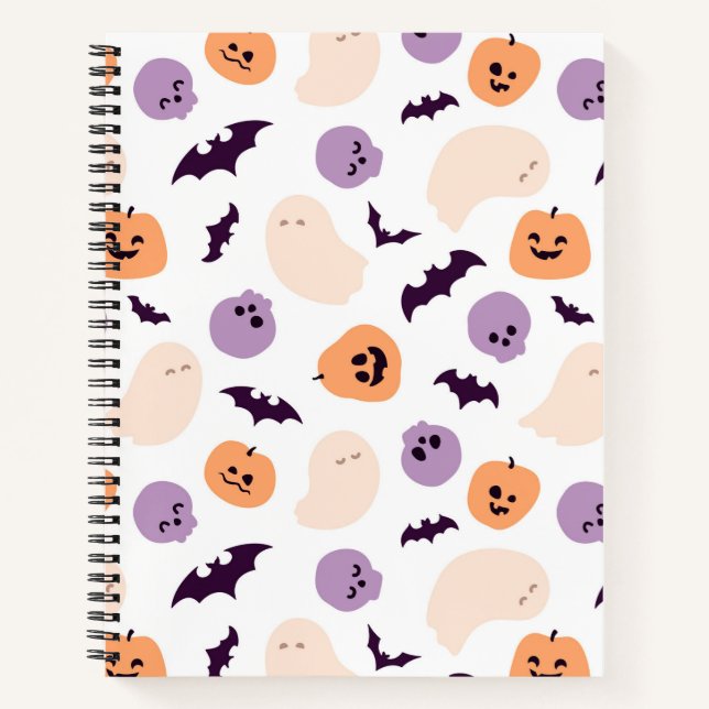 Carnet Motif d'Halloween pour enfants amusants (Devant)