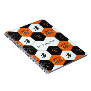 Carnet Motif d'hexagones Halloween Trick or Treat
