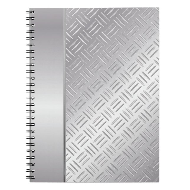 Carnet Motif diamant métallique (Devant)