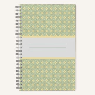 Carnet Motif diamant sarcelle
