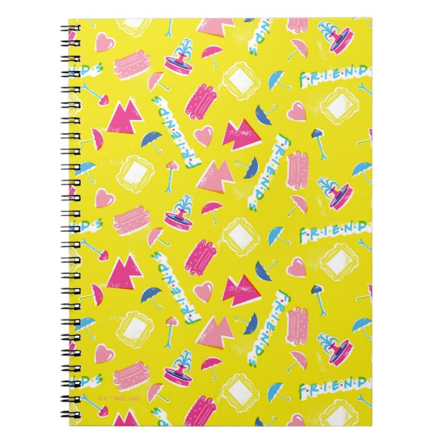 Carnet Motif d'icône Neon FRIENDS™ (Devant)