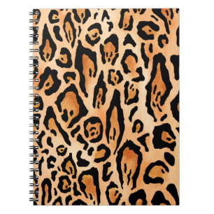 Carnet Motif d'impression de cheetah aquarelle