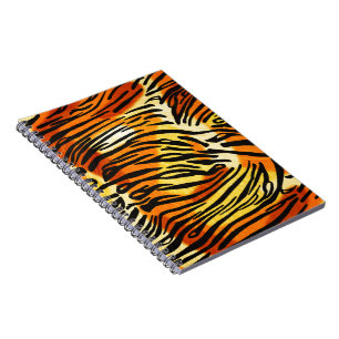 Carnet Motif d'impression de fourrure de tigre rayé