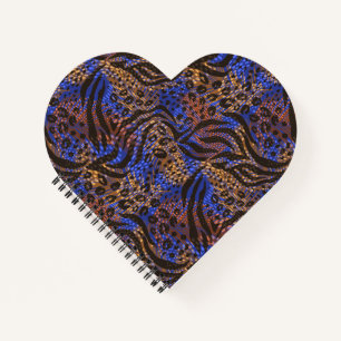 Carnet Motif d'impression Leopard et Zebra
