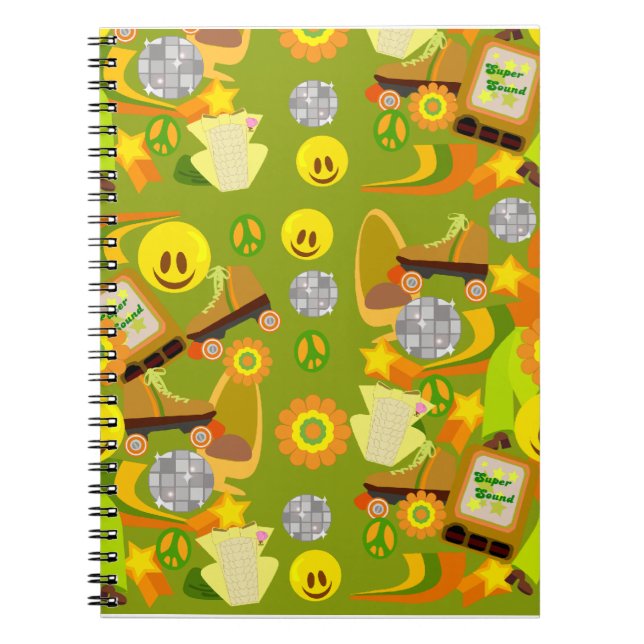 Carnet Motif Disco Disco super (Devant)