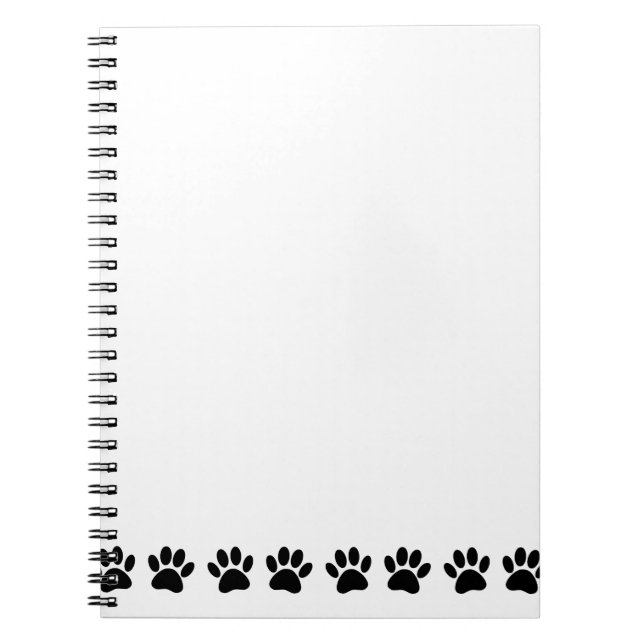 Carnet Motif Dog Paw (Devant)