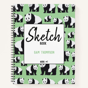 Carnet Motif d'ours panda mignon