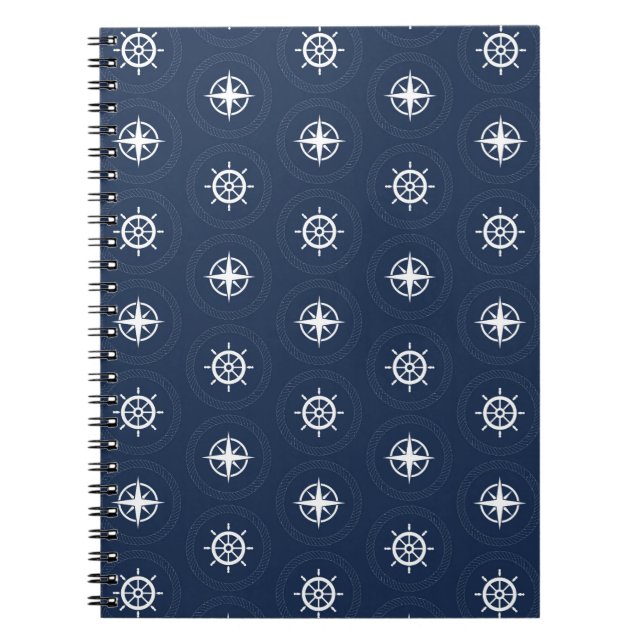 Carnet Motif d'outils maritimes (Devant)