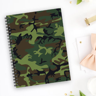 Carnet Motif du Camouflage Vert, Motif militaire, Armée