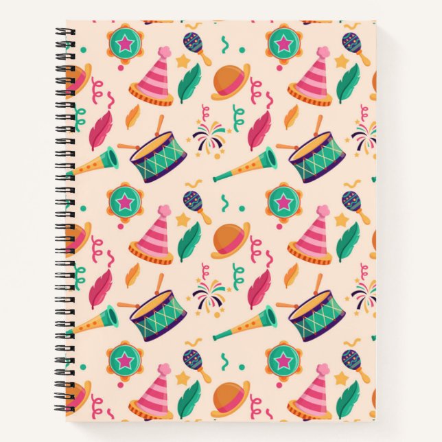 Carnet Motif du carnaval (Devant)