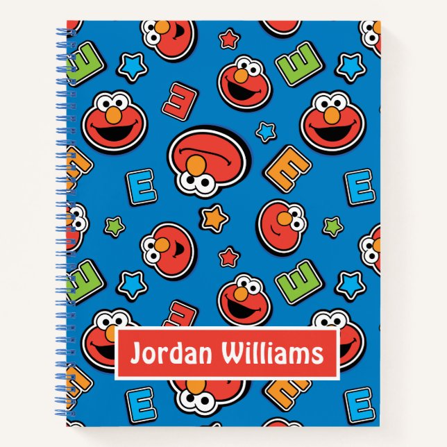 Carnet Motif Elmo Sticker (Devant)