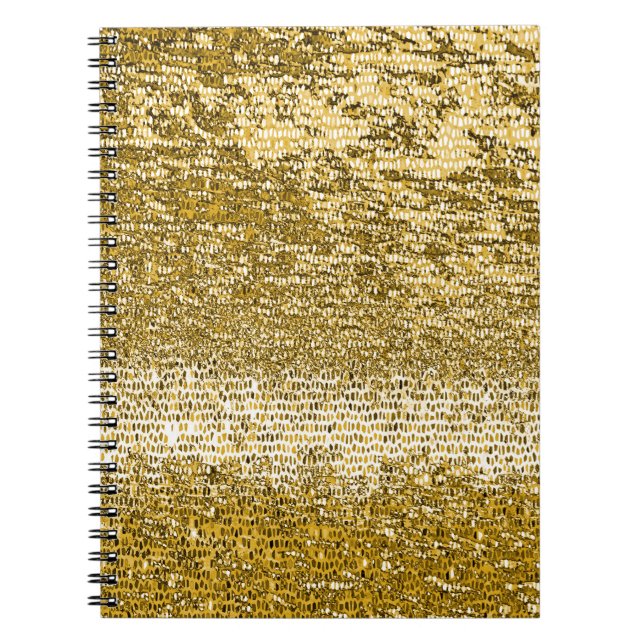 Carnet Motif en mosaïque d'or (Devant)