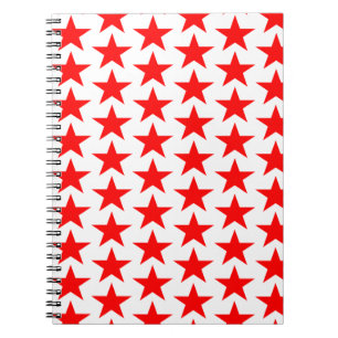 Carnet Motif étoile rouge
