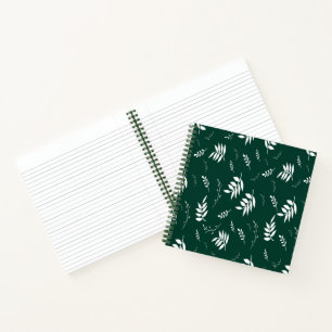 Carnet motif feuille