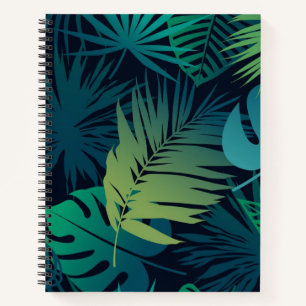 Carnet motif feuille