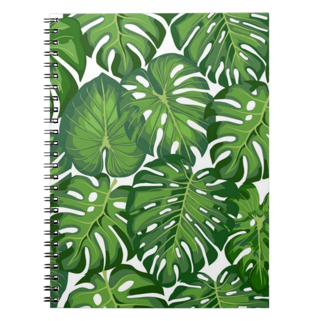 Carnet motif feuille (Devant)