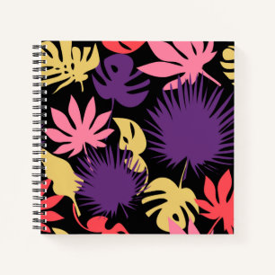 Carnet Motif feuille tropical sans couture