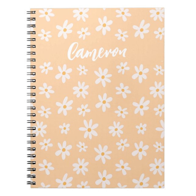 Carnet Motif Fleur Cute Daisy (Devant)