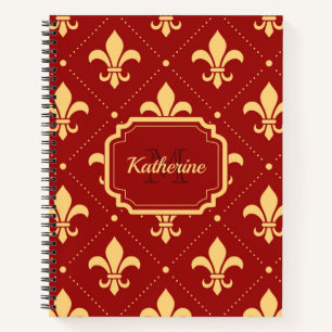 Carnet Motif Fleur-de-lis