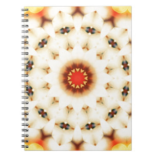 Carnet Motif floral à la crème douce