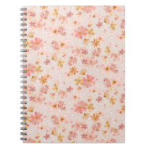 Motif floral aquarelle rose tendre