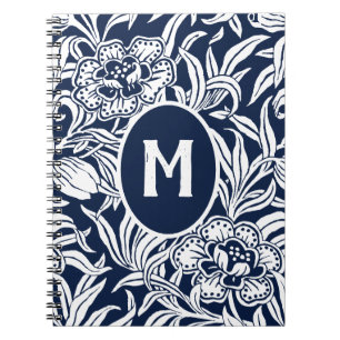 Carnet Motif floral botanique vintage Art Nouveau 