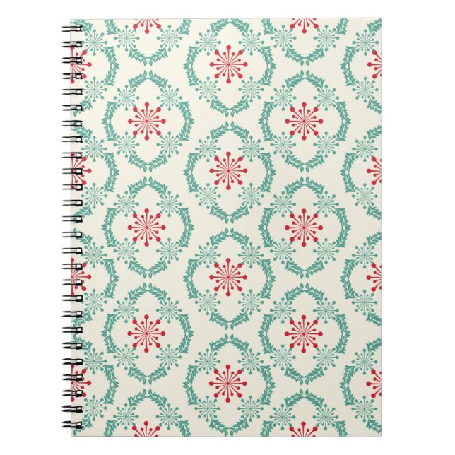 Carnet Motif floral incomparable de fleurs abstraites et  (Devant)