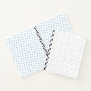 Carnet Motif floral monochrome – Art élégant sans couture