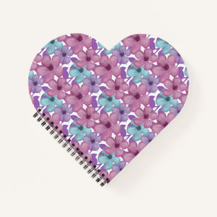 Carnet Motif floral pastel