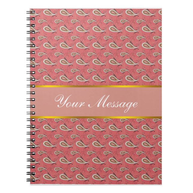 Carnet Motif Foxglove Petal Paisley (Devant)