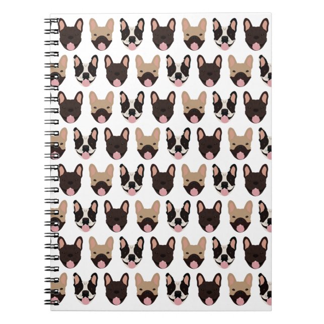 Carnet Motif français de Bulldog (Devant)